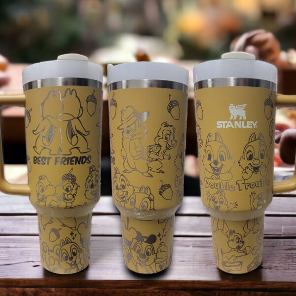 Chip and Dale Laser Engraved Tumbler - Image 2