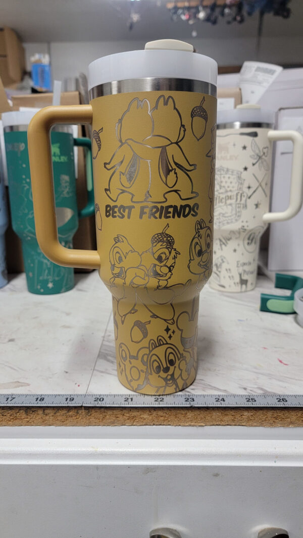 Chip and Dale Laser Engraved Tumbler - Image 4