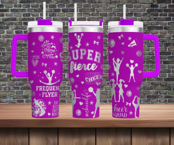 Custom Cheerleader Laser Engraved Custom Tumbler