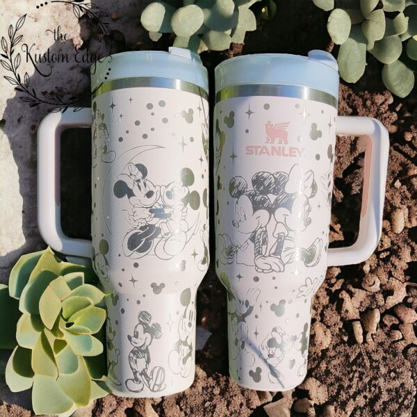 Mickey and Minnie Lovers Laser Engraved Tumbler - Image 2