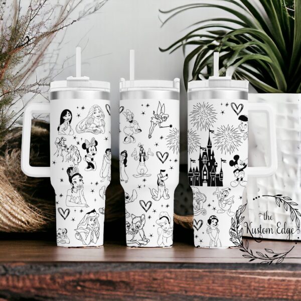 Disney Character Mashup Engraved Custom Tumbler - Image 4