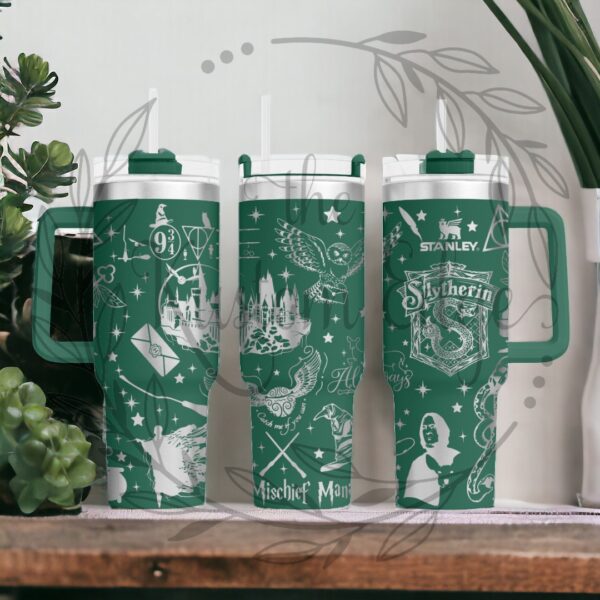 Slytherin House Harry Potter Stainless Steel Tumbler