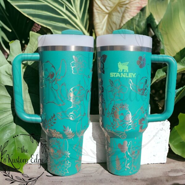 Stitch Laser Engraved Custom Tumbler - Image 2