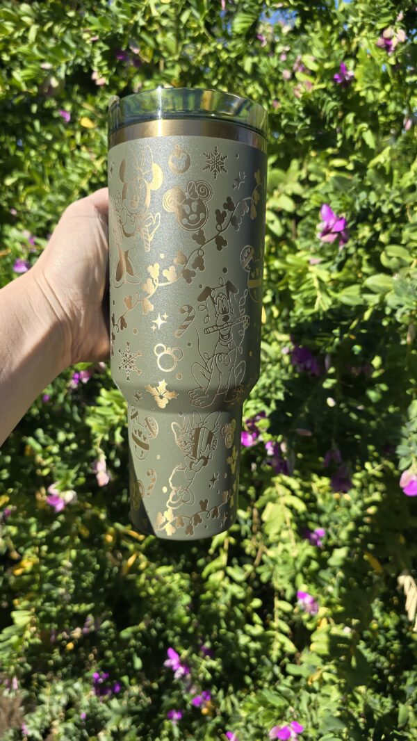 Disney Christmas Laser Engraved Stainless Steel Tumbler - Image 6