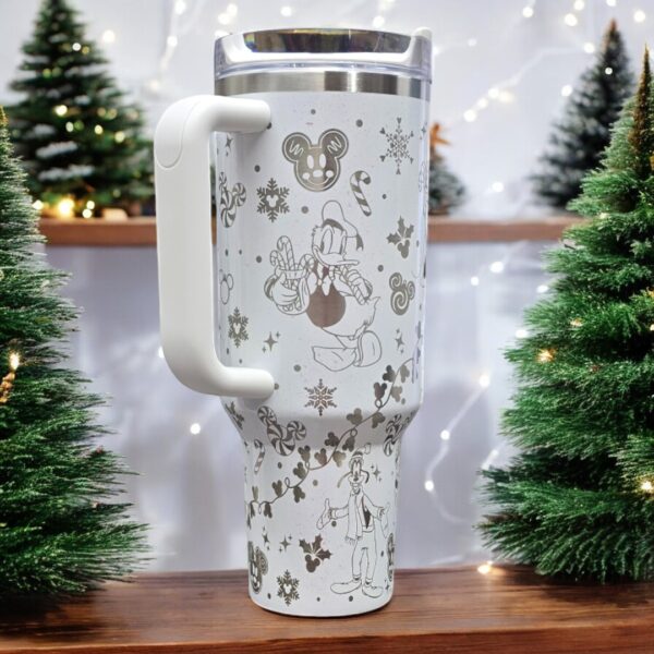 Disney Christmas Laser Engraved Stainless Steel Tumbler - Image 2