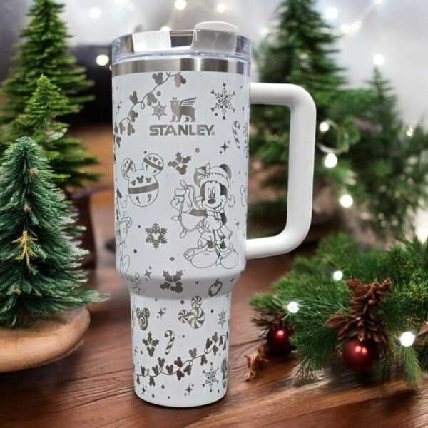 Disney Christmas Laser Engraved Stainless Steel Tumbler