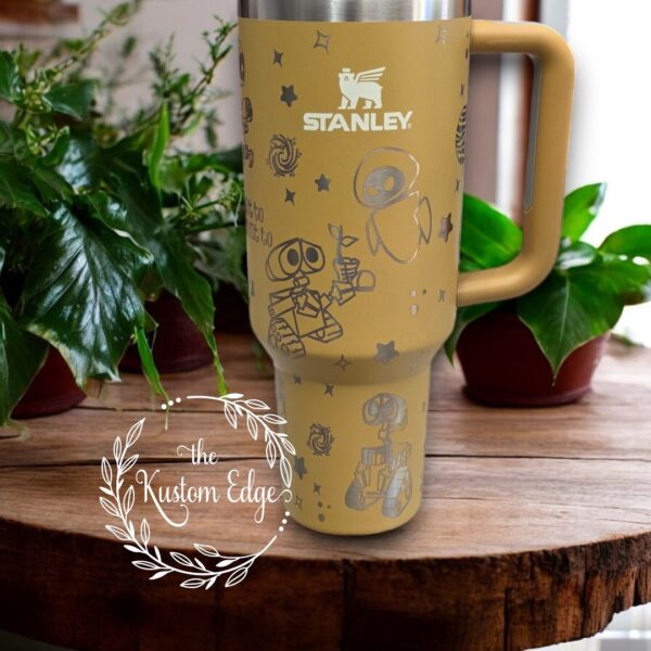 Wall-E Laser Engraved Stainless Steel Tumbler