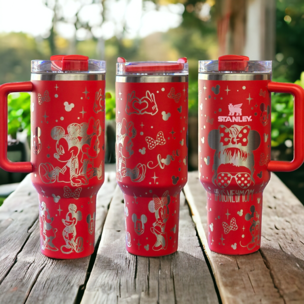 Disney Mom Laser Engraved Stainless Steel Tumbler - Image 3