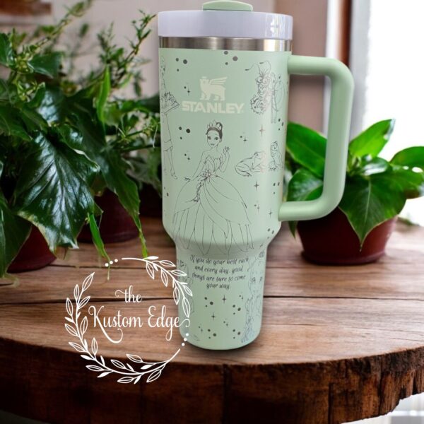 Princess and the Frog Laser Engraved Stainless Steel Tumbler